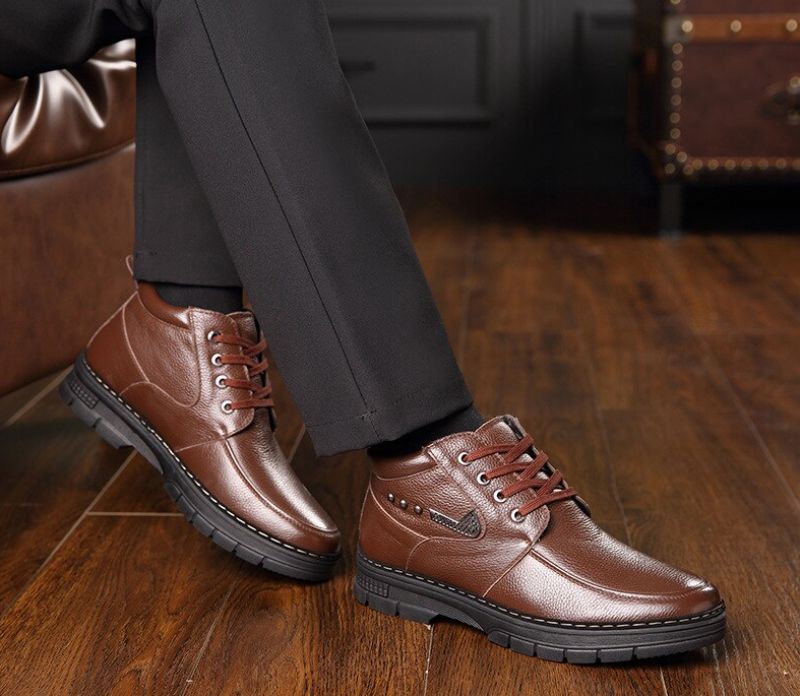 Arcog Męskie Buty Zimowe - Czarny