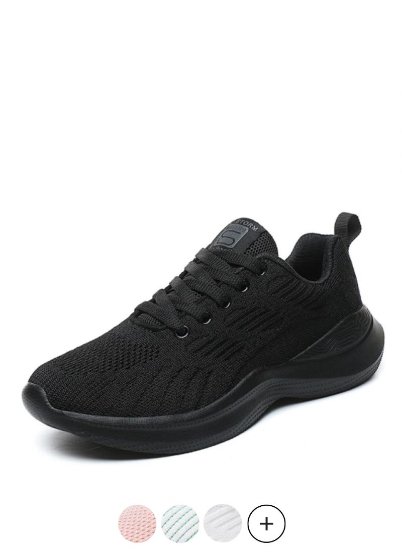 Arenas Damskie Lekkie Czarne Buty Do Biegania