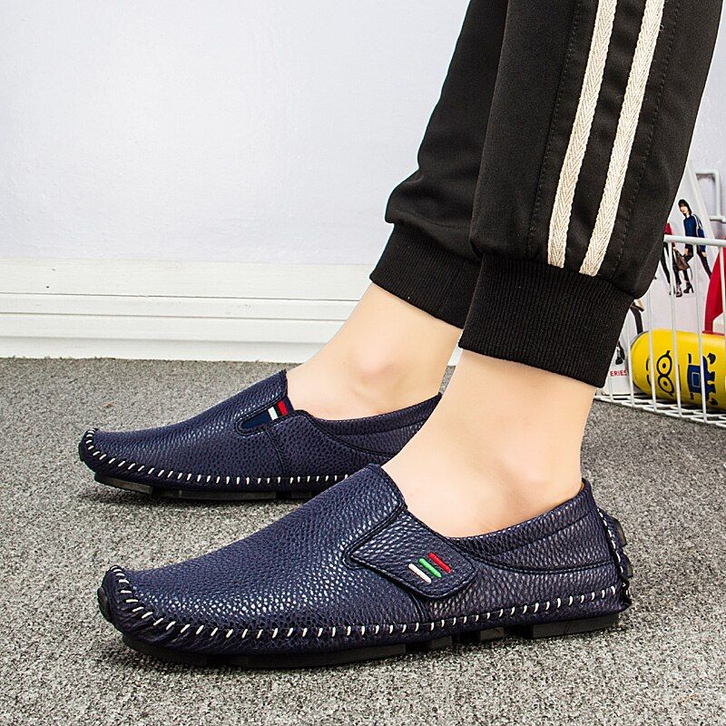 Arjona Męskie Mokasyny Eleganckie Buty - Biały