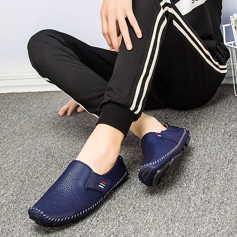 Arjona Męskie Mokasyny Eleganckie Buty - Biały