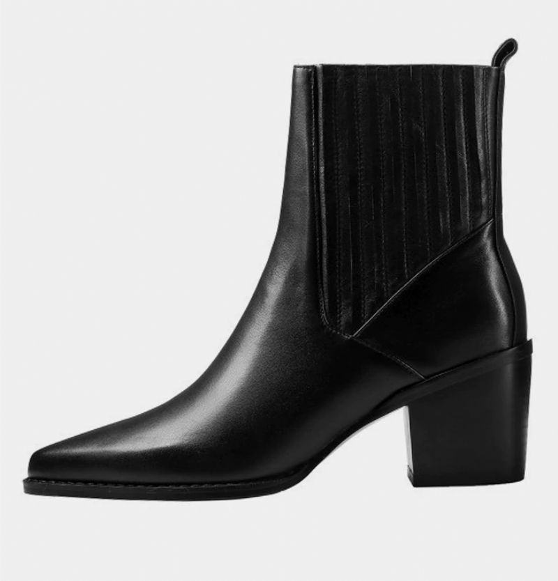 Arlette Booties Do Kostek - Czarny krótki plusz