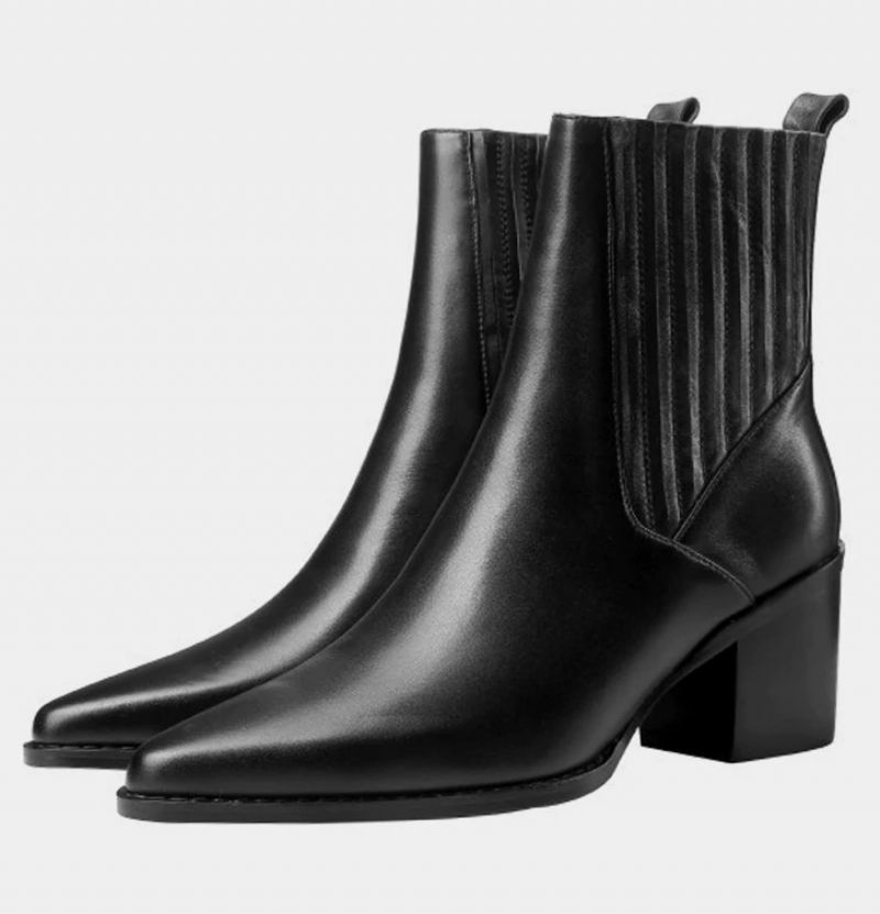 Arlette Booties Do Kostek - Czarny krótki plusz