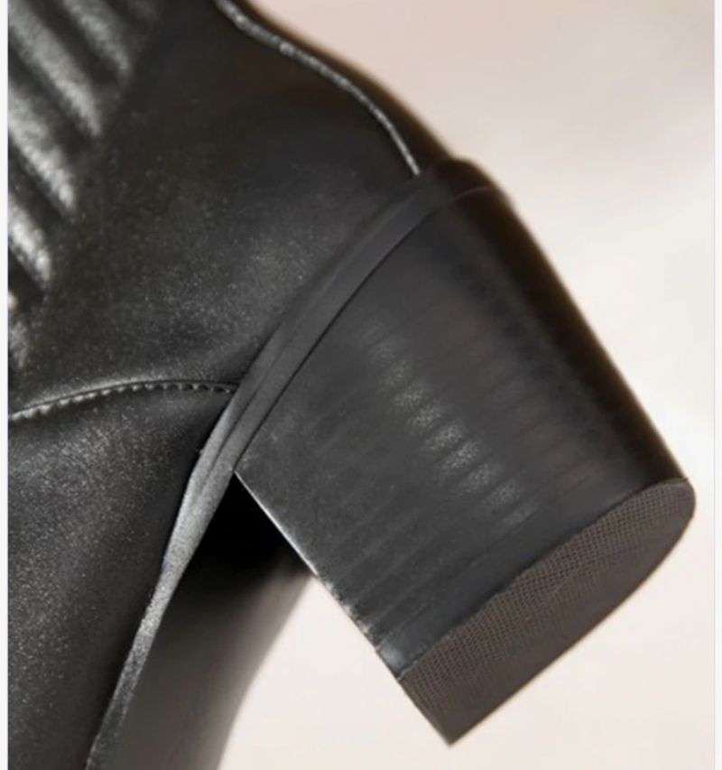 Arlette Booties Do Kostek - Czarny krótki plusz