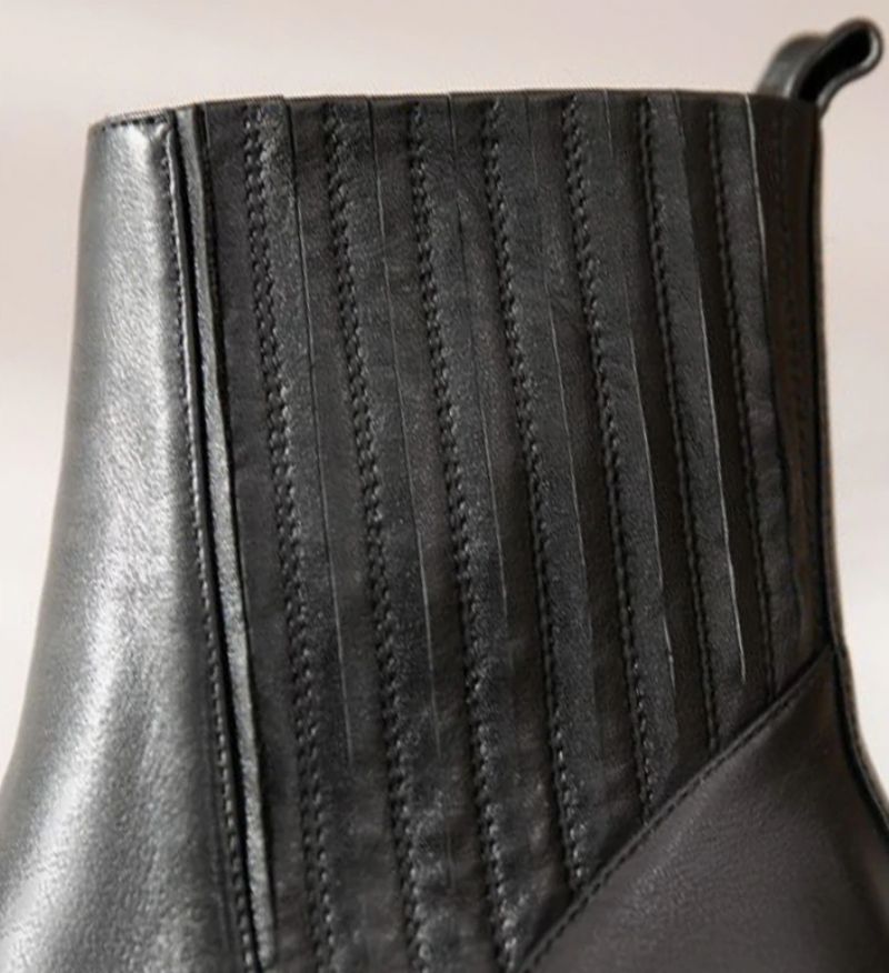 Arlette Booties Do Kostek - Czarny krótki plusz