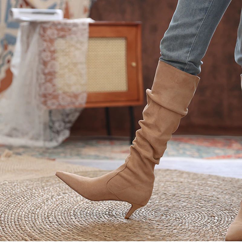 Arlie Damskie Buty Do Kostki - Brązowy Bez Futra