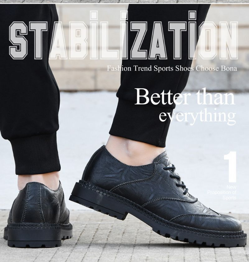 Arnelio Męskie Oxfordy Casual - Czarny