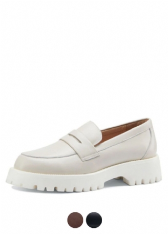 Aroa Damskie Buty Typu Leather Platform Loafer