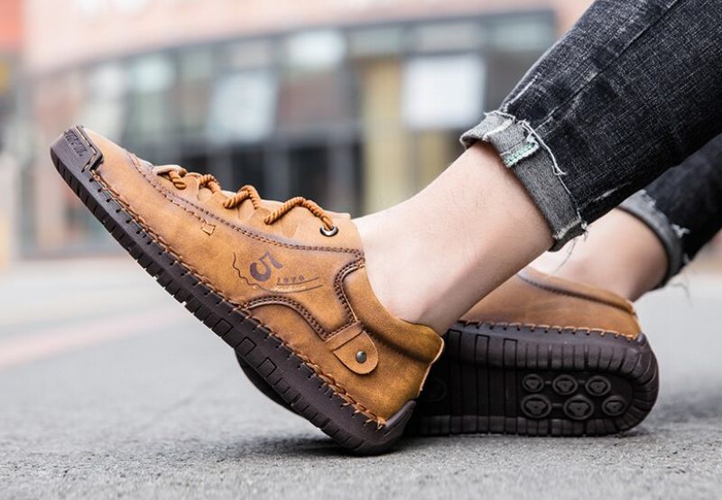 Artner Męskie Mokasyny Codzienne Buty - Brązowy
