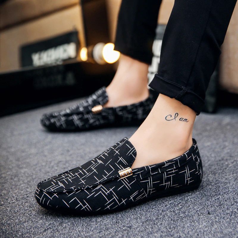 Arturo Męskie Mokasyny Casualowe Buty - Czarny