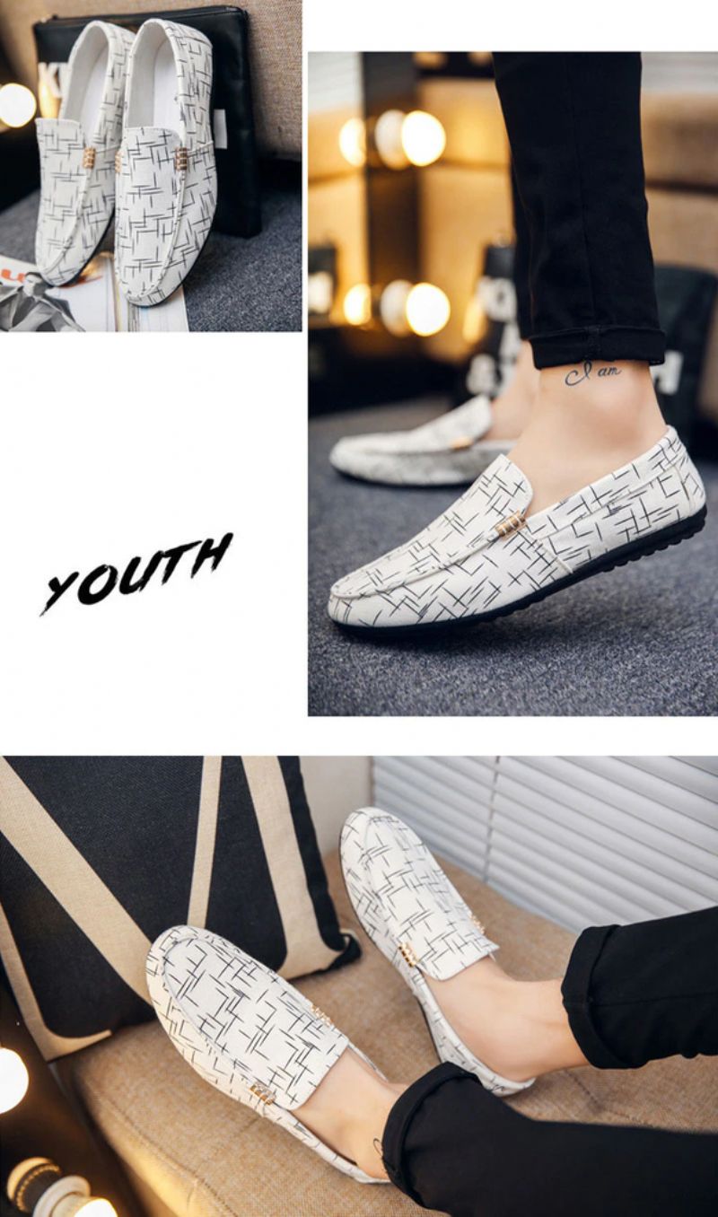 Arturo Męskie Mokasyny Casualowe Buty - Czarny