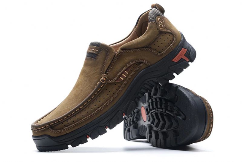 Asher Mokasyny Męskie Buty - Brązowy