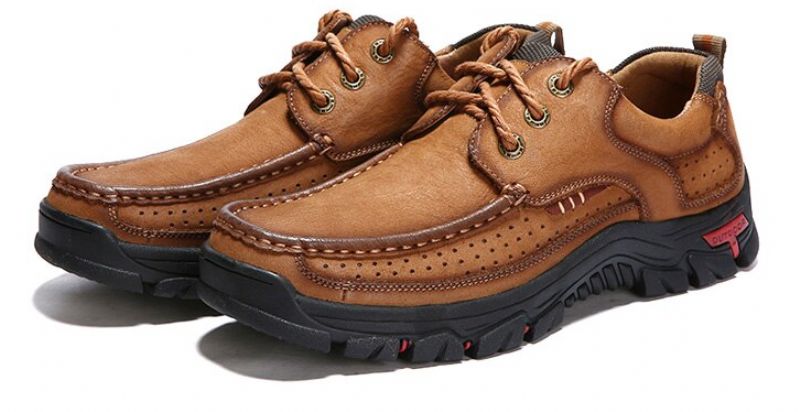 Asher Mokasyny Męskie Buty - Brązowy