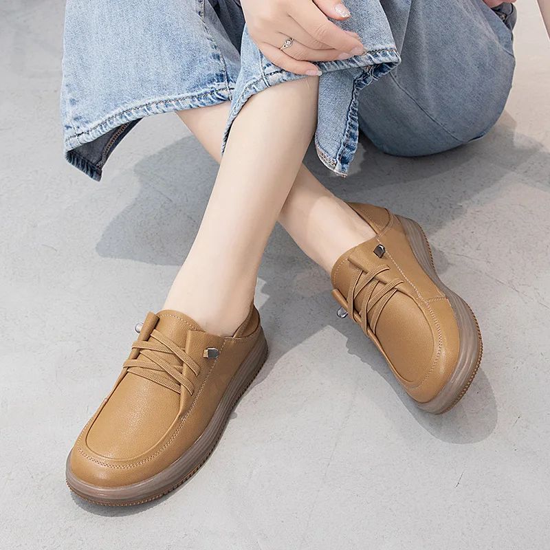 Asuncion Damskie Wygodne Mokasyny - Khaki
