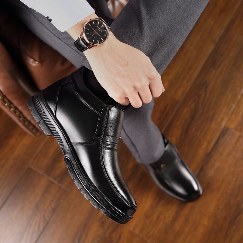Atlantis Męskie Buty Zimowe - Czarny