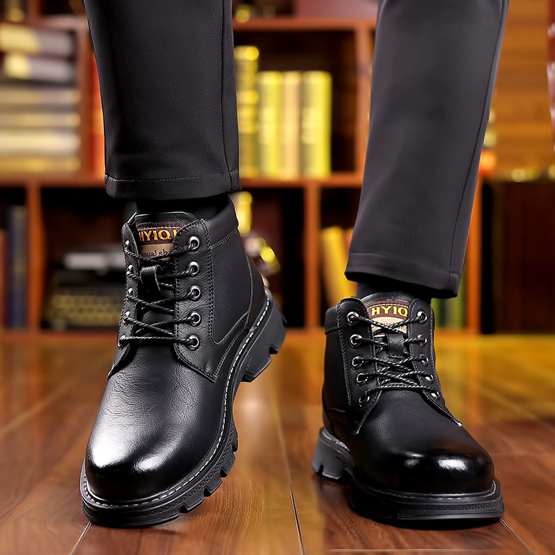 Atlas Męskie Buty Zimowe - Czarny