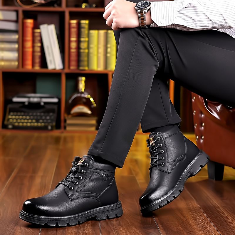 Atlas Męskie Buty Zimowe - Czarny