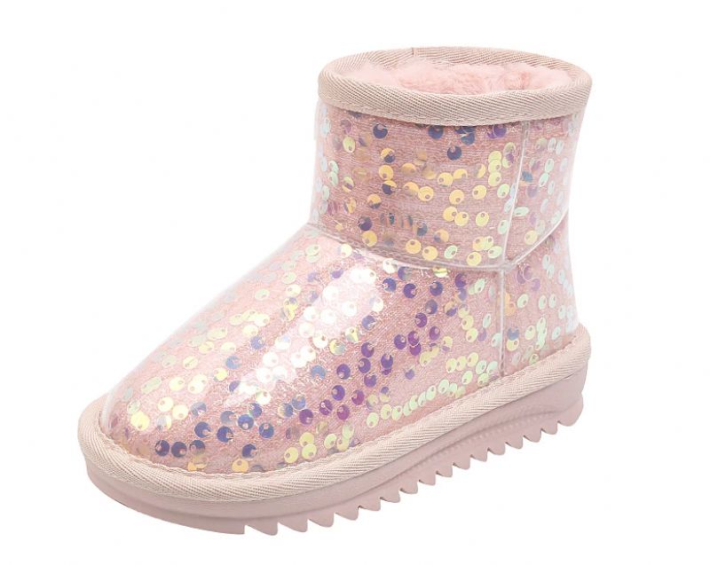 Ava Dziewczęce Buty Śnieżne - Różowe futro