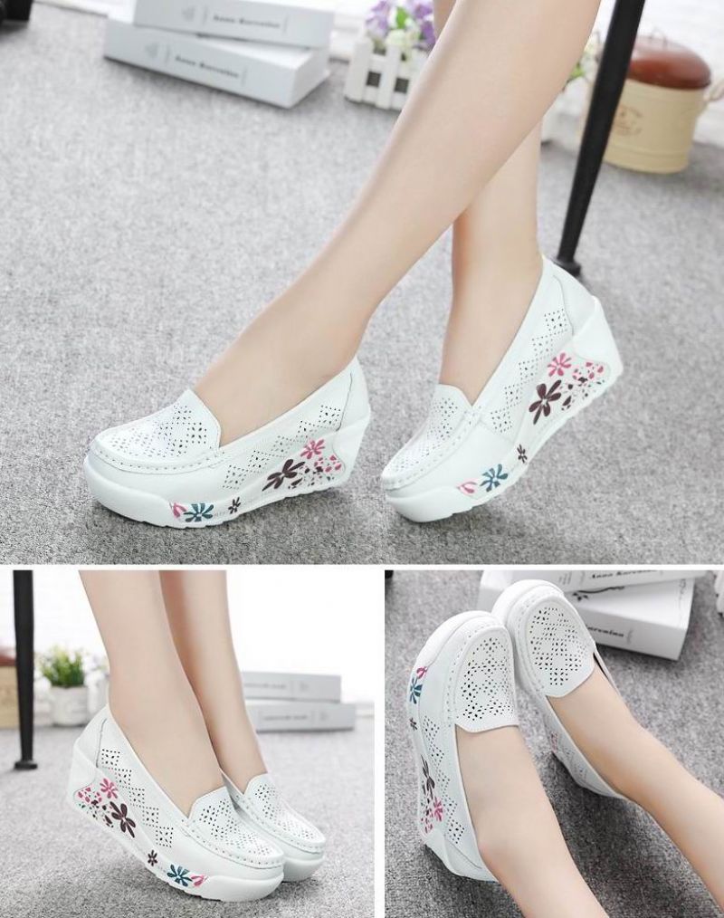 Aylin Damskie Buty Na Platformie - Biały