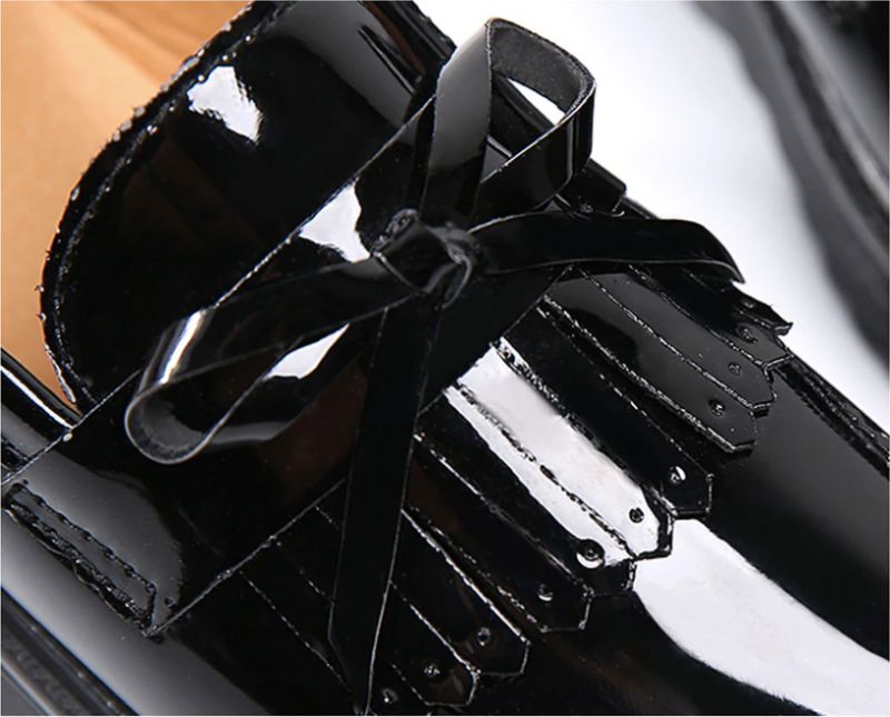 Baratta Damskie Lakierowane Buty Oxford - Czarny
