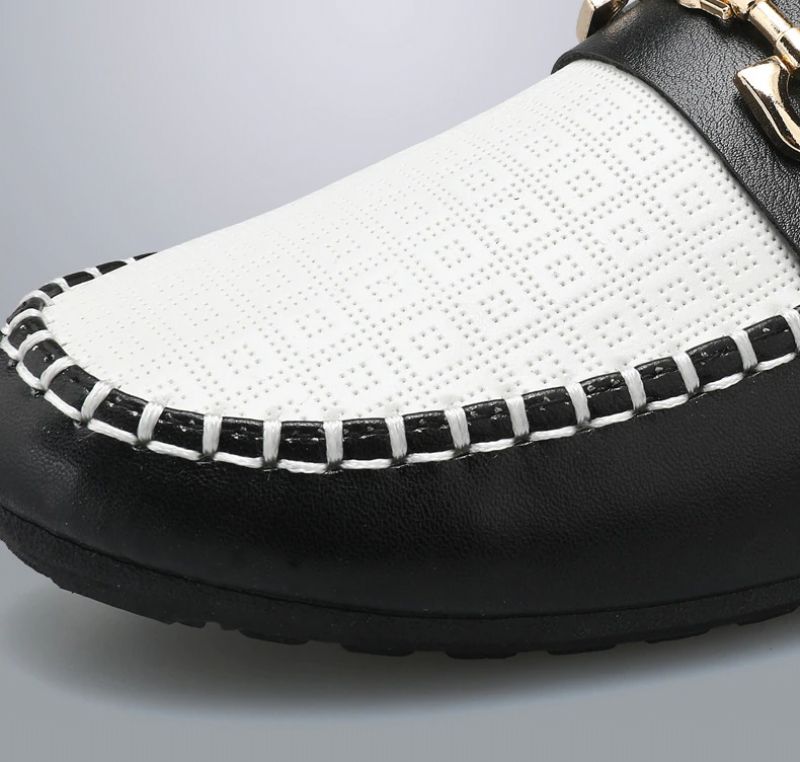 Baroja Mokasyny Męskie Buty Casualowe - Biały