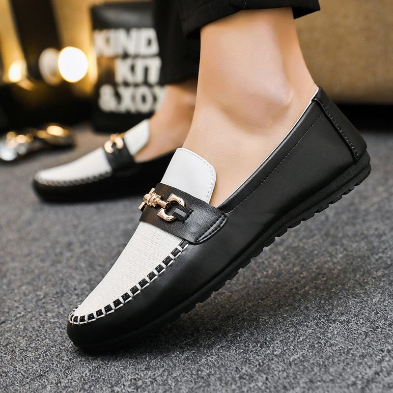 Baroja Mokasyny Męskie Buty Casualowe - Biały