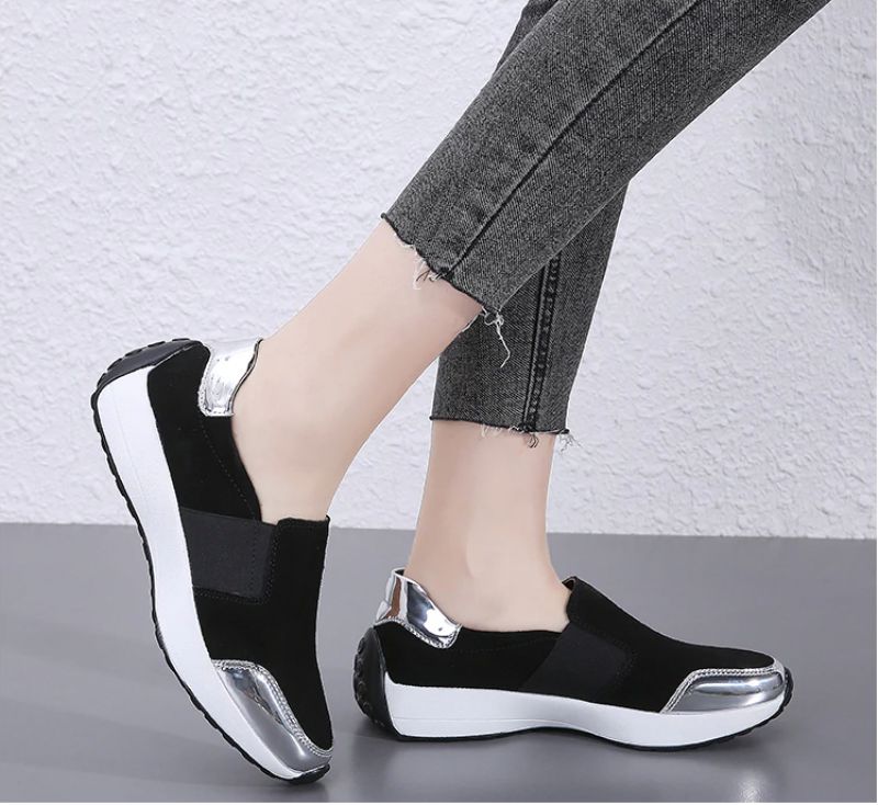 Barry Slip-ons - Czarno-złoty