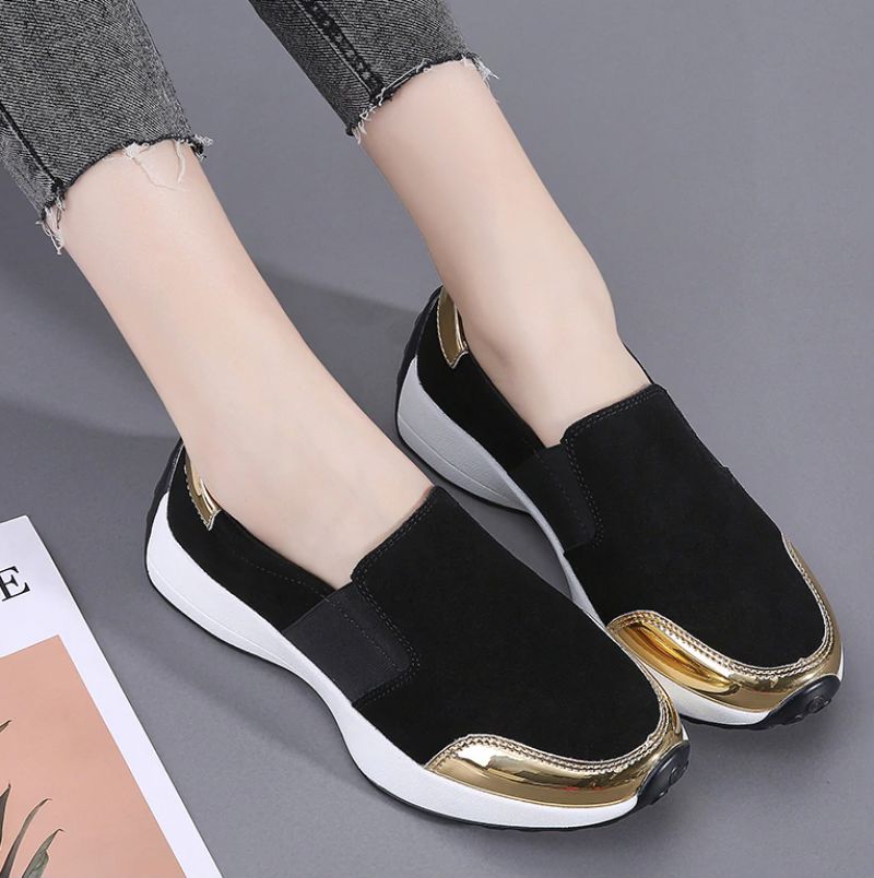 Barry Slip-ons - Czarno-złoty