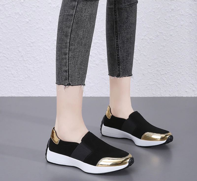 Barry Slip-ons - Czarno-złoty