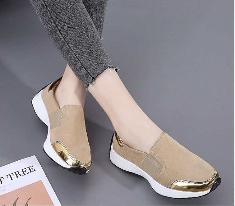 Barry Slip-ons - Czarno-złoty