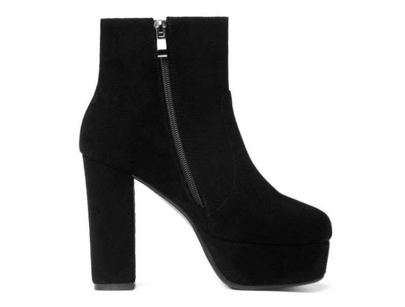 Bea Damskie Buty Do Kostki - Czarny