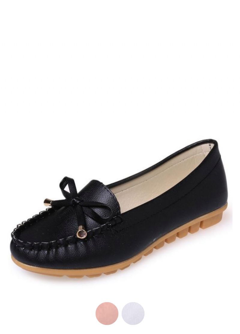 Belief Damskie Mokasyny Czarne Buty