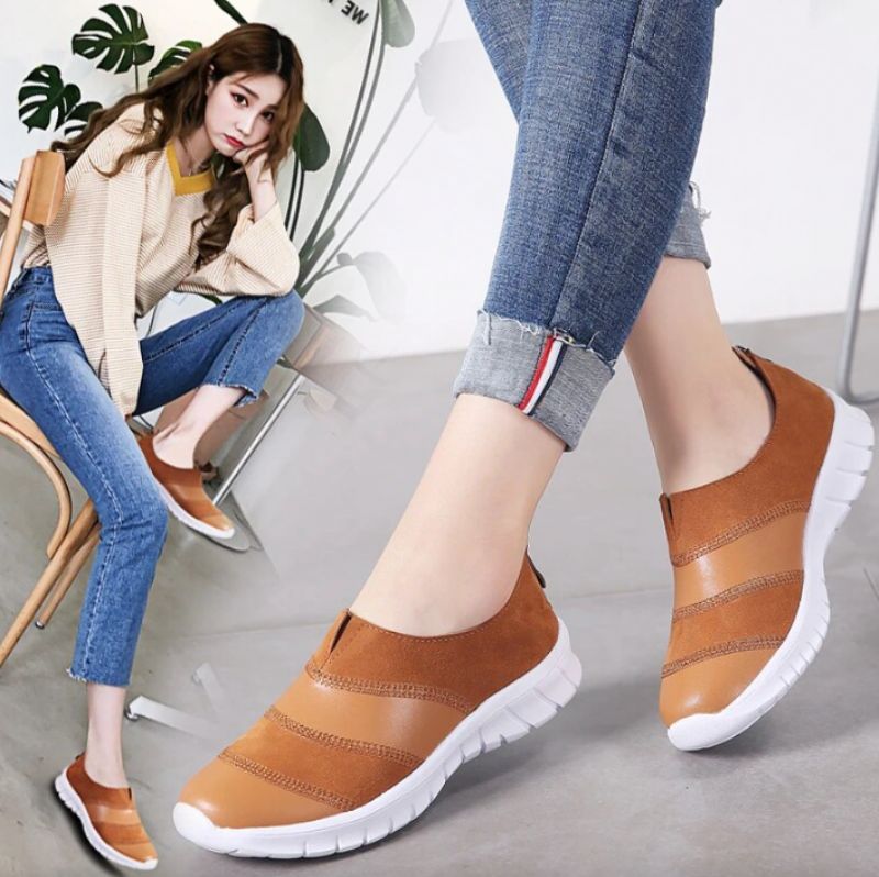 Benna Damskie Buty Wsuwane - Czarny