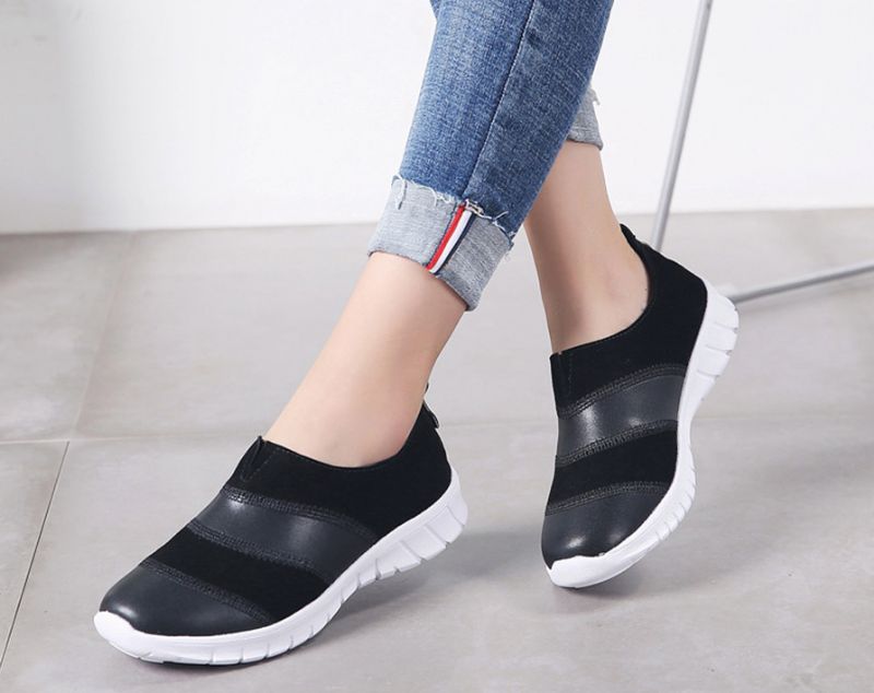 Benna Damskie Buty Wsuwane - Czarny