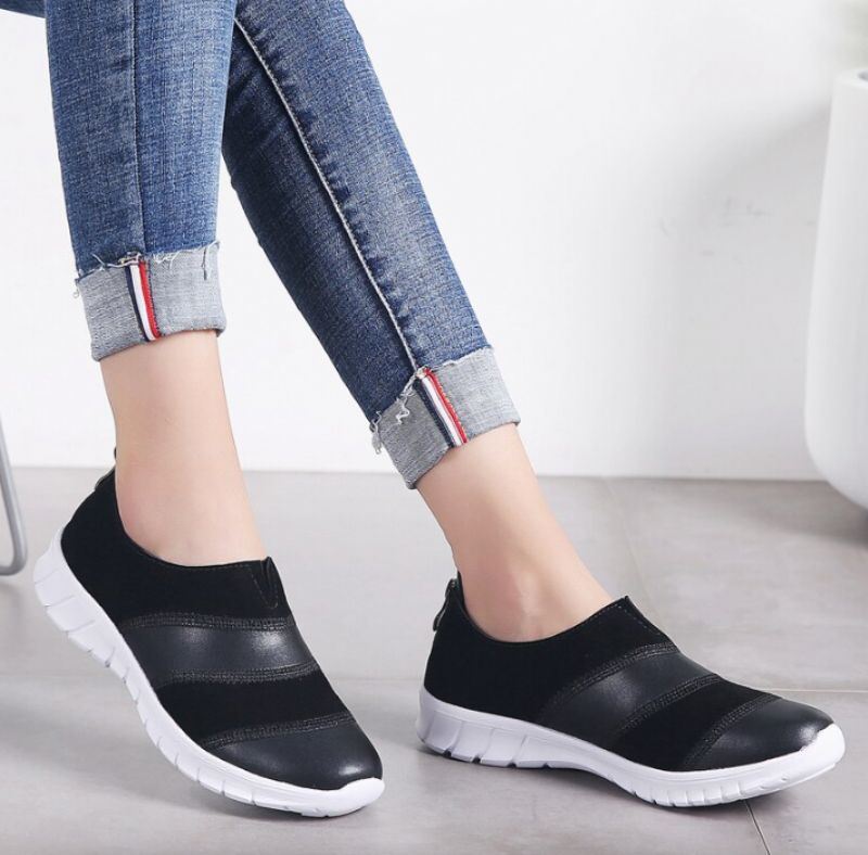 Benna Damskie Buty Wsuwane - Czarny