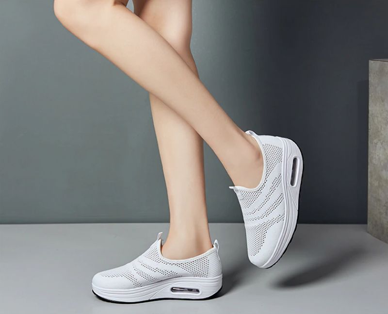 Bennu Damskie Buty Do Chodzenia Na Platformie - Szary