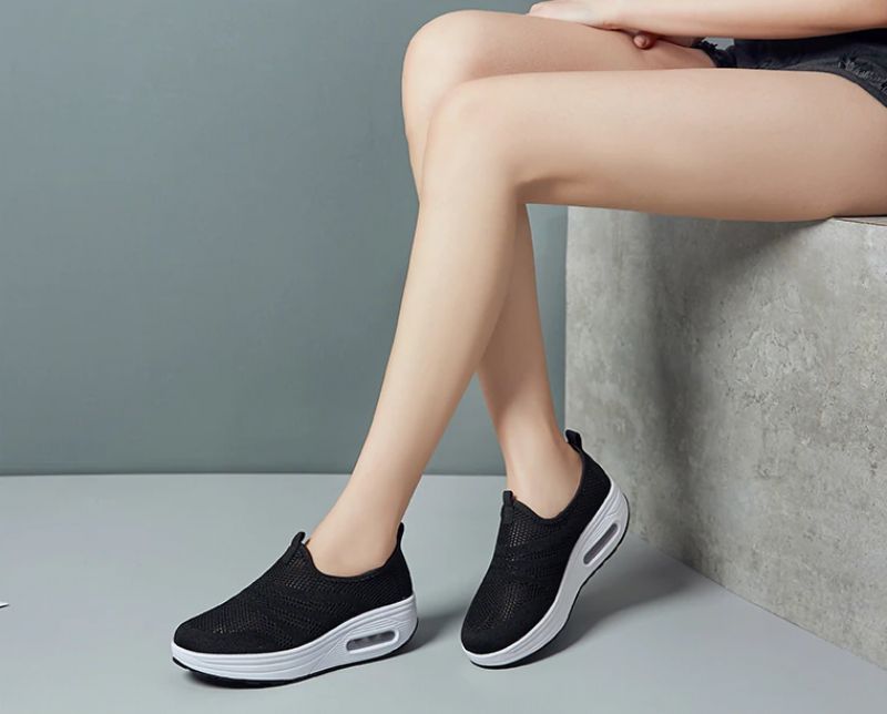 Bennu Damskie Buty Do Chodzenia Na Platformie - Szary