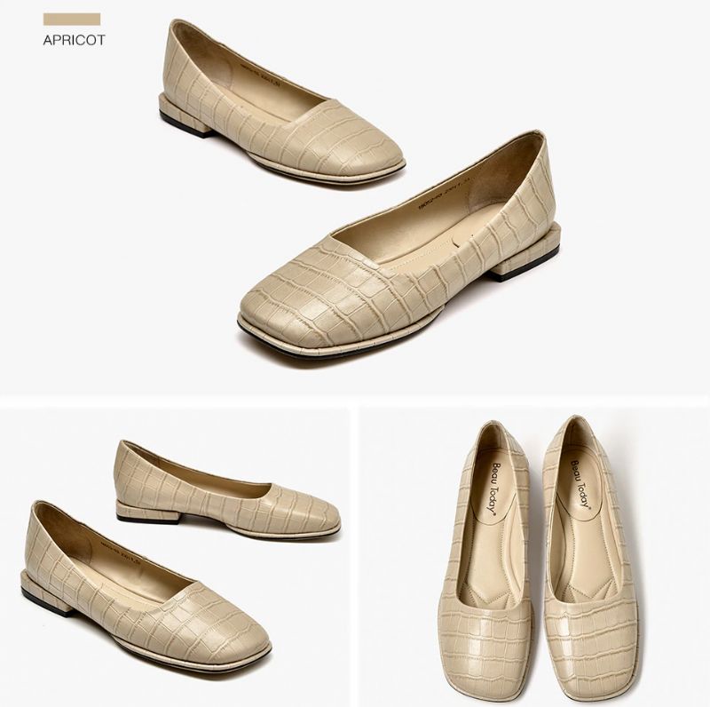 Benoit Damskie Płaskie Buty - Morelowy