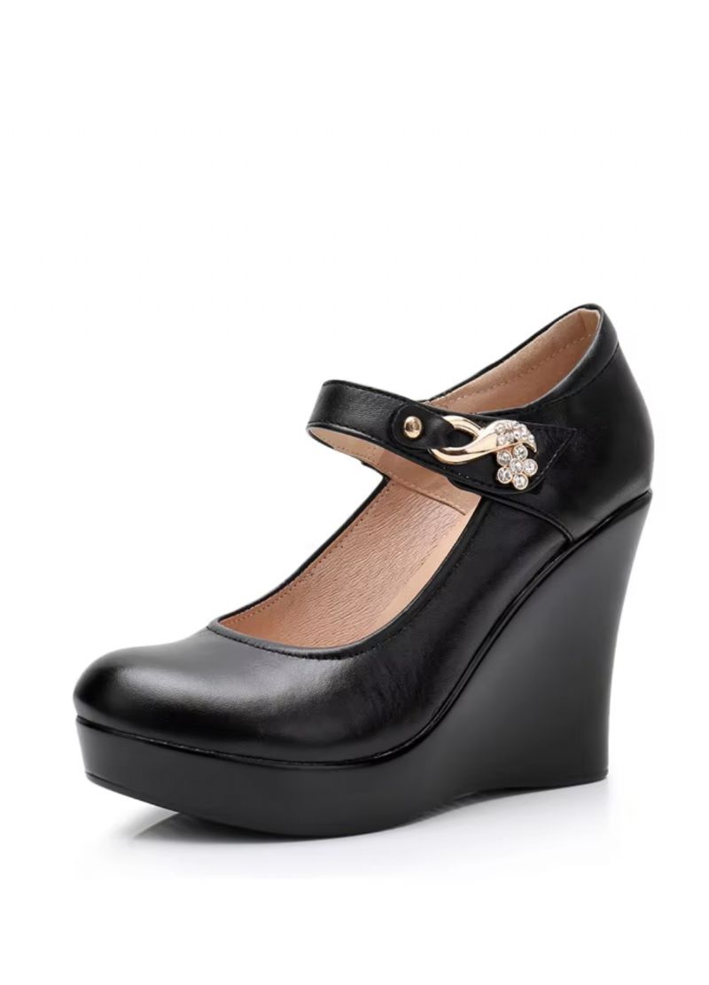 Berny Damskie Buty Na Platformie Na Koturnie