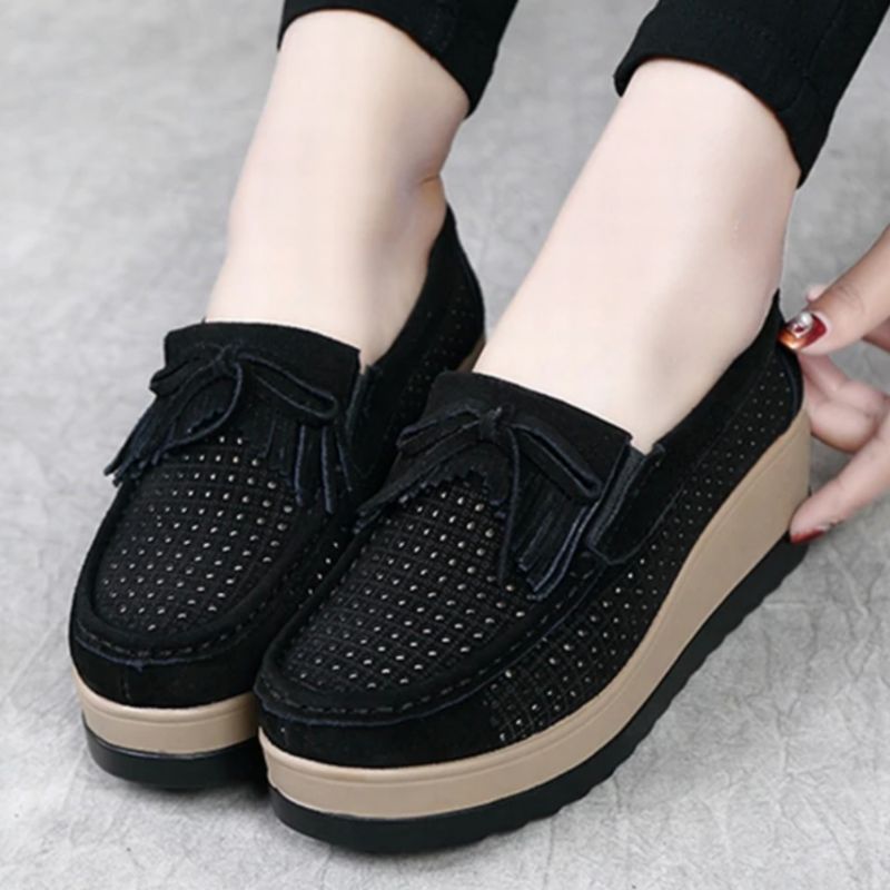 Beth M3 Damskie Buty Na Platformie - Hollow Czerwony