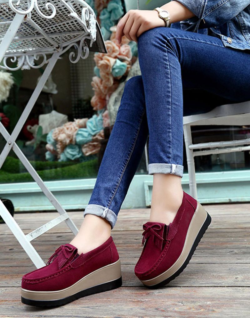 Beth M3 Damskie Buty Na Platformie - Hollow Czerwony
