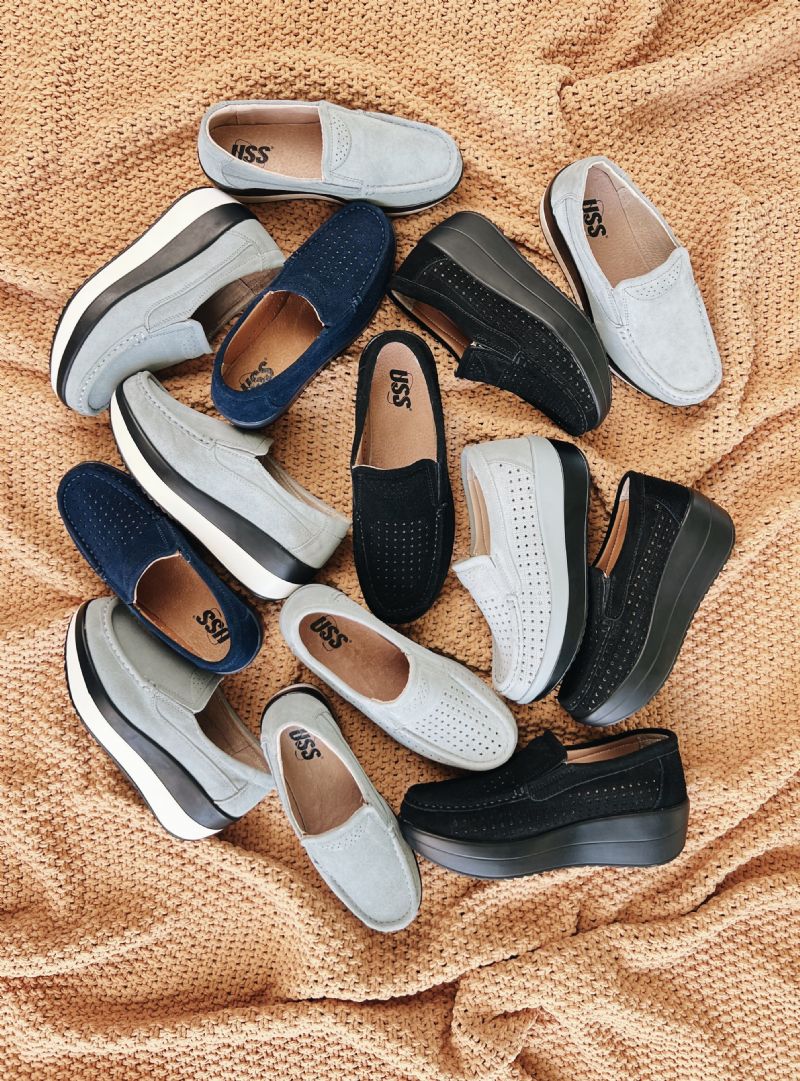 Beth M8 Damskie Buty Na Platformie - Czarny Hollow