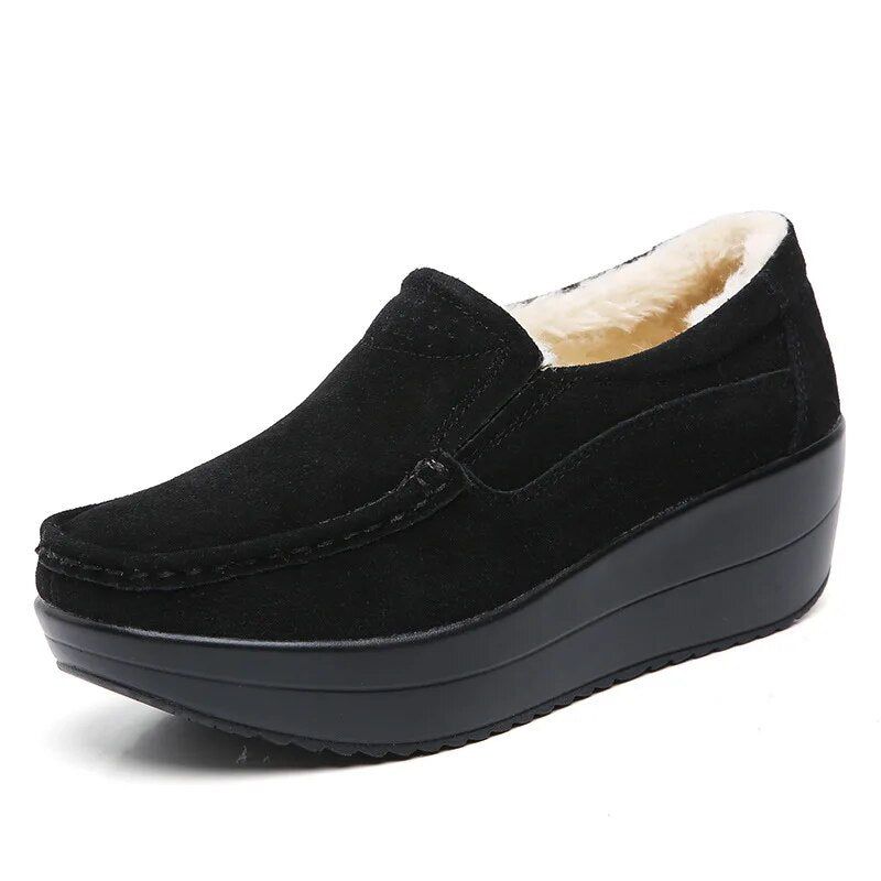 Beth M8 Damskie Buty Na Platformie - Czarny Hollow