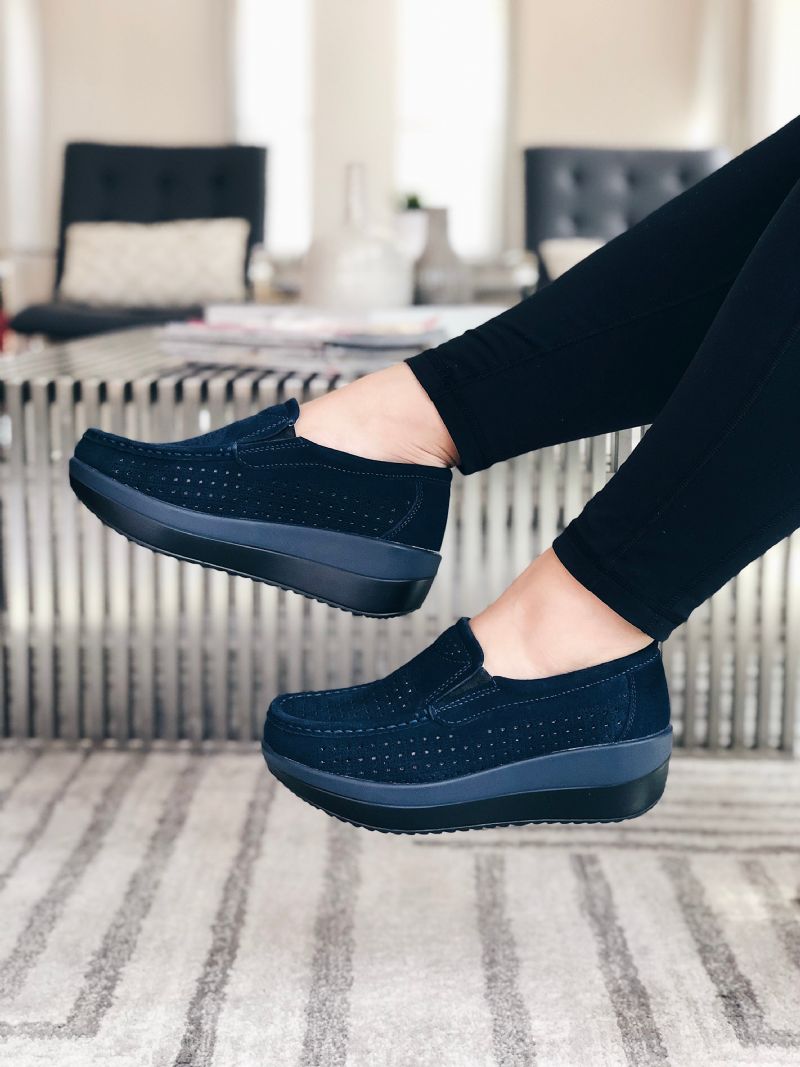 Beth M8 Damskie Buty Na Platformie - Czarny Hollow