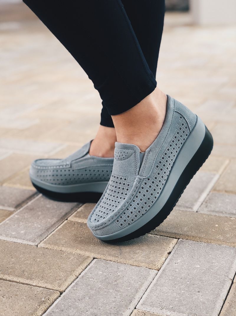 Beth M8 Damskie Buty Na Platformie - Czarny Hollow