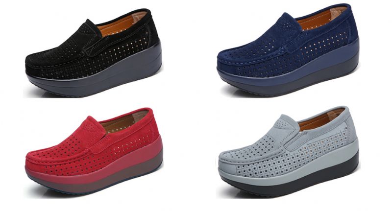 Beth M8 Damskie Buty Na Platformie Red - Czerwony