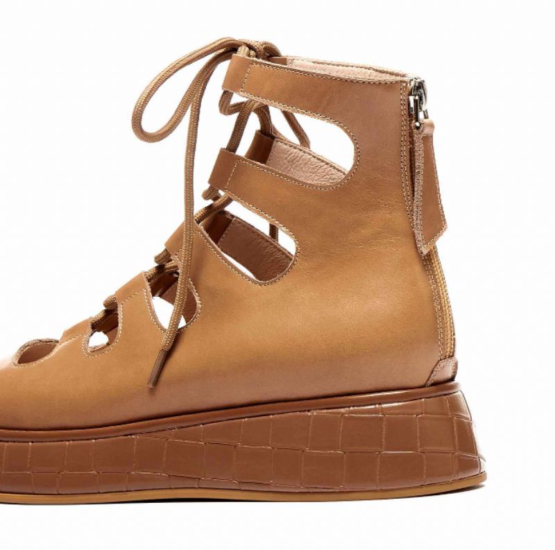 Betsey Damskie Buty Na Platformie - Brązowy
