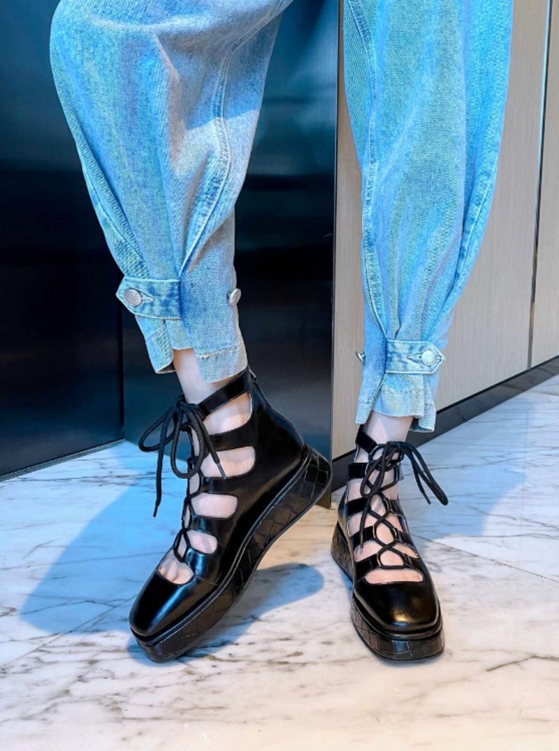 Betsey Damskie Buty Na Platformie - Brązowy