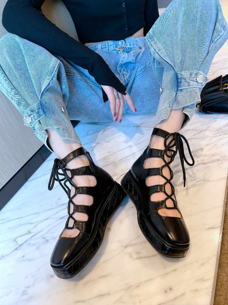 Betsey Damskie Buty Na Platformie - Brązowy