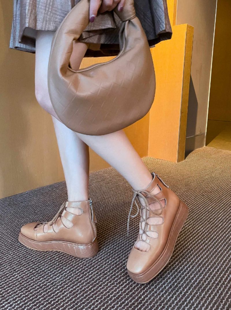 Betsey Damskie Buty Na Platformie W Kolorze Czarnym - Czarny