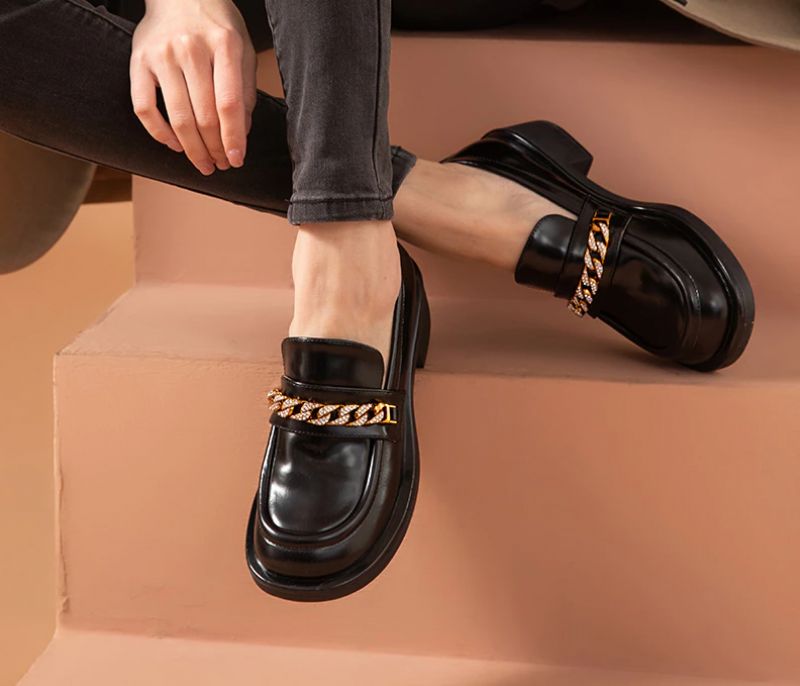 Bianco Damskie Buty Typu Oxford - Beżowy